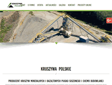 Tablet Screenshot of kruszywapolskie.pl